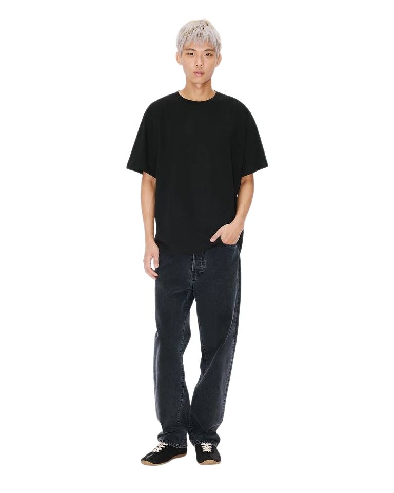KENZO Boke Flower 2.0 Embroidered Oversized T-shirt in Cotton 'Black' FG55TS4024SG.99J