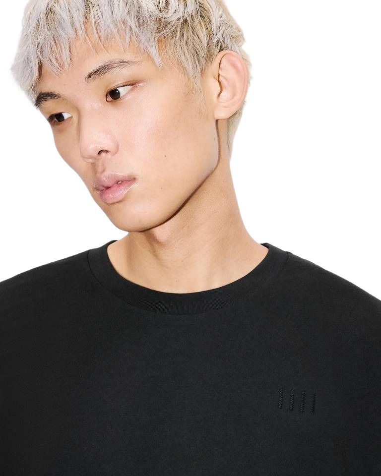 KENZO Boke Flower 2.0 Embroidered Oversized T-shirt in Cotton 'Black' FG55TS4024SG.99J