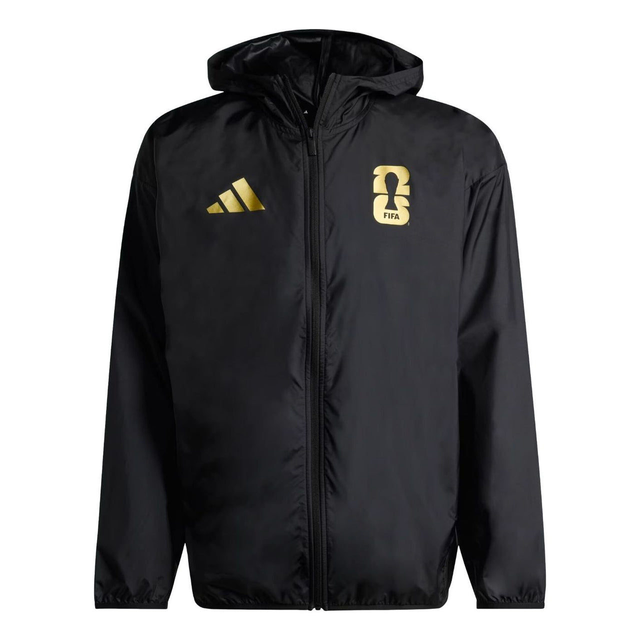 adidas FIFA World Cup 2026 Official Emblem Windbreaker Jacket 'Black' KB3712
