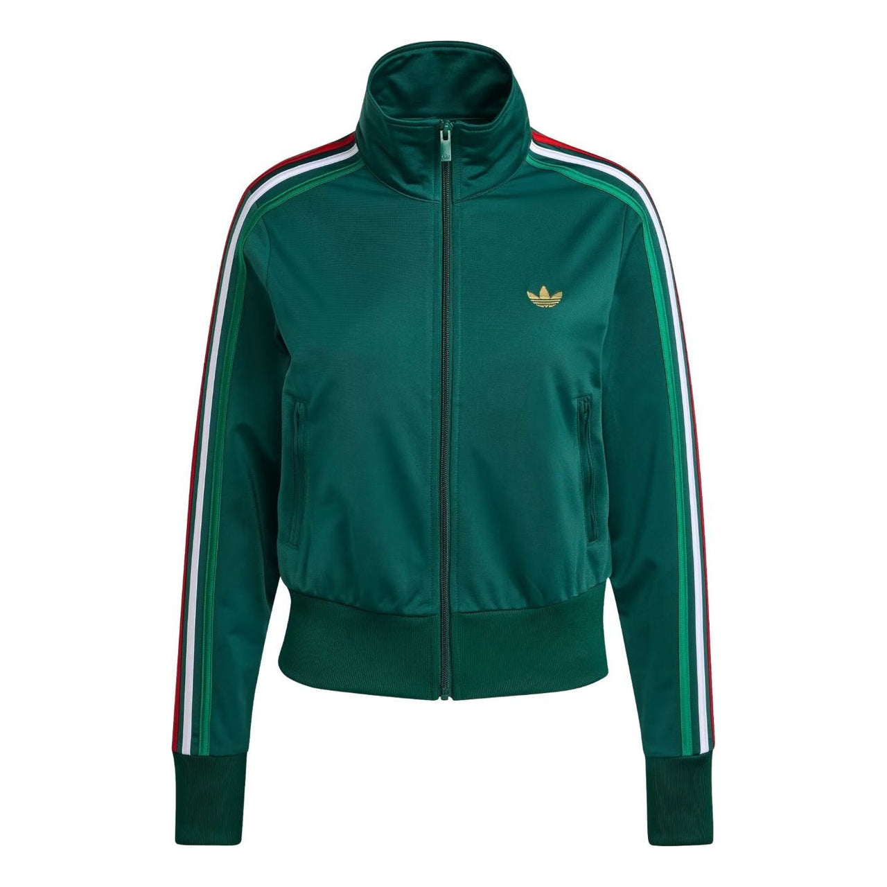 (WMNS) adidas Firebird Classic Track Top 'Team Dark Green Bold Green White' KC6568