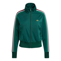 (WMNS) adidas Firebird Classic Track Top 'Team Dark Green Bold Green White' KC6568