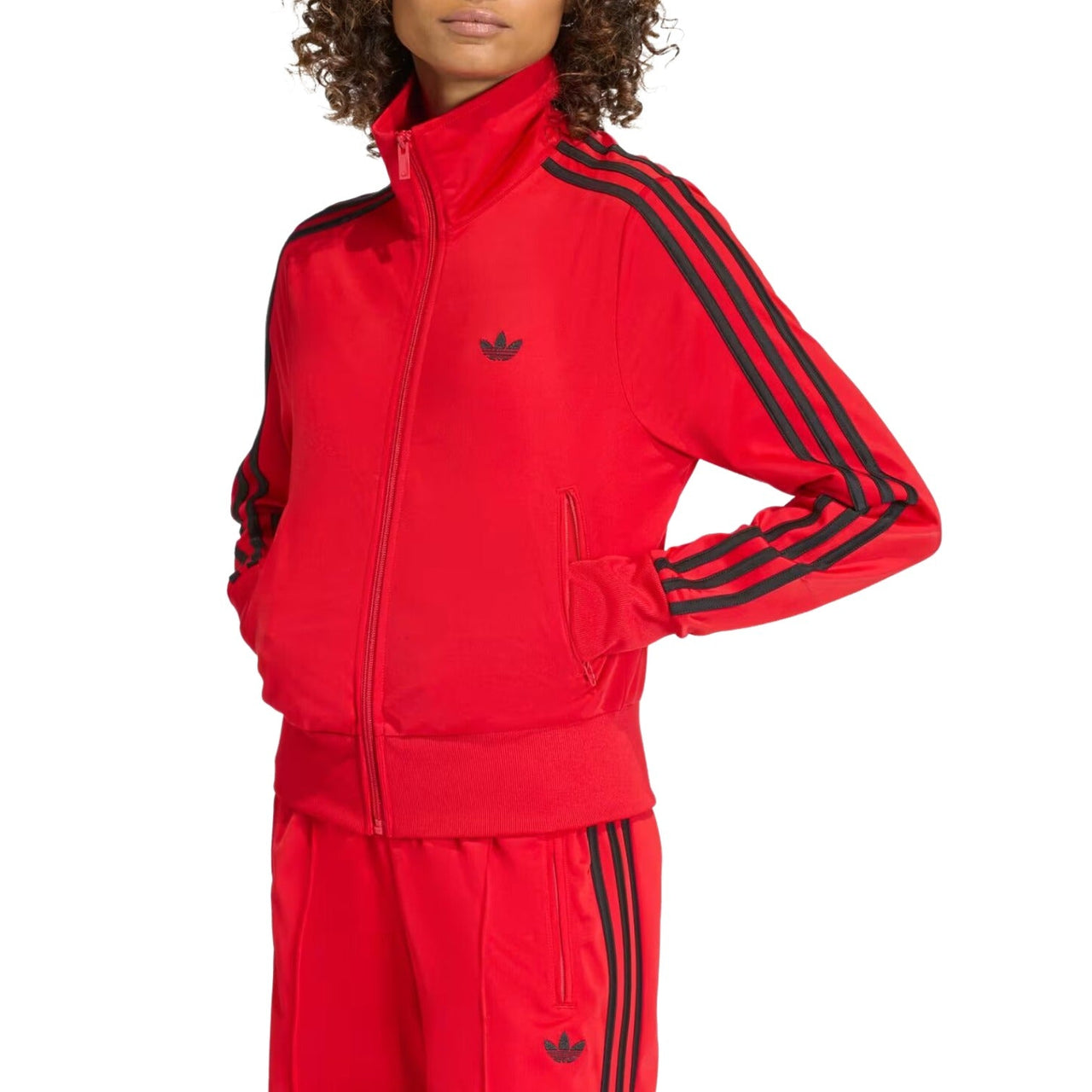 (WMNS) adidas Firebird Classic Track Top 'Better Scarlet Black' KD1334