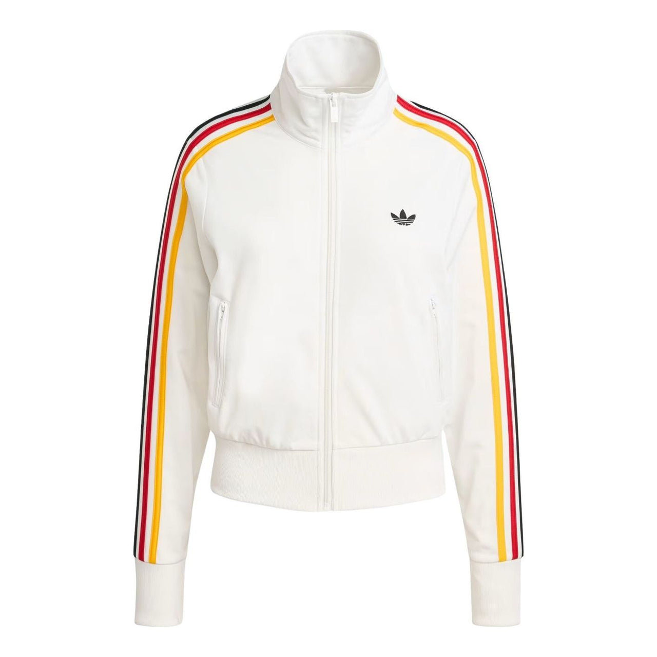 (WMNS) adidas Firebird Classic Track Top 'Cloud White Collegiate Gold Team Power Red 2' KC6569