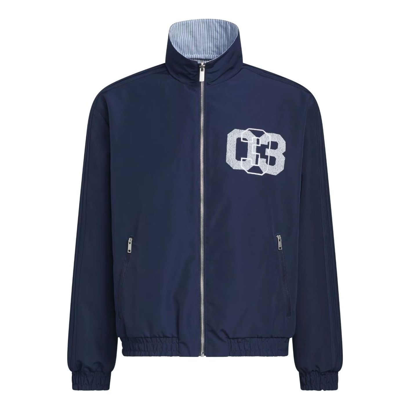 adidas Firebird Coach Jacket Asia Sizing 'Night Indigo Clear Sky' KT7893