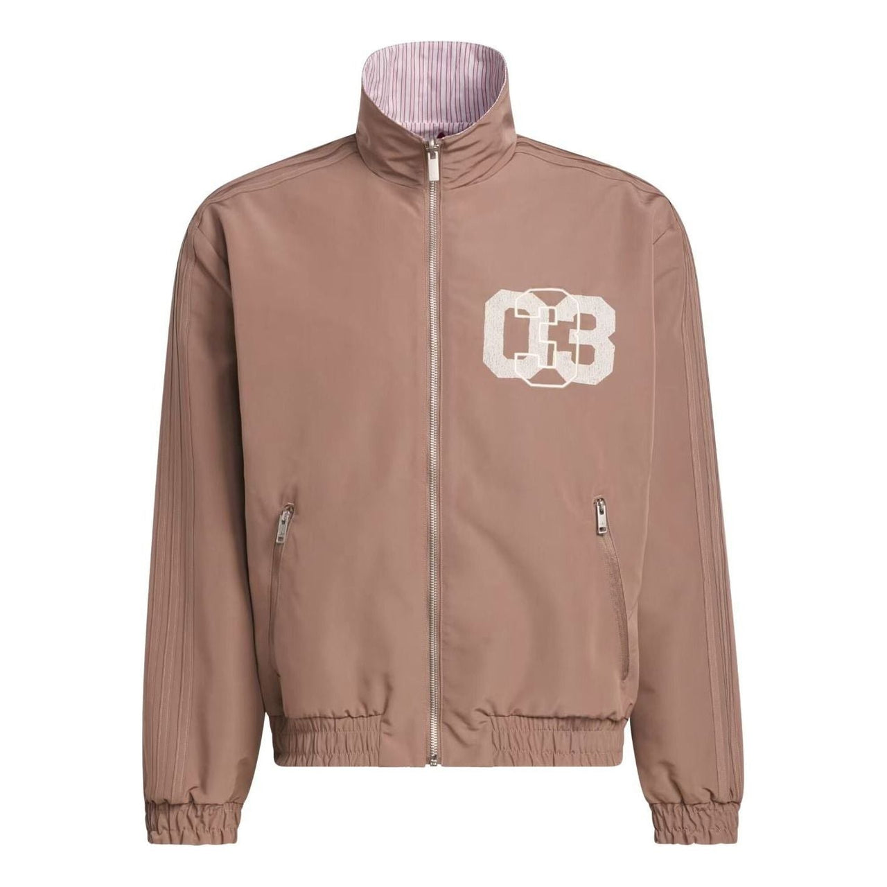 adidas Firebird Coach Jacket Asia Sizing 'Trace Brown Team Victory Red' KU0514