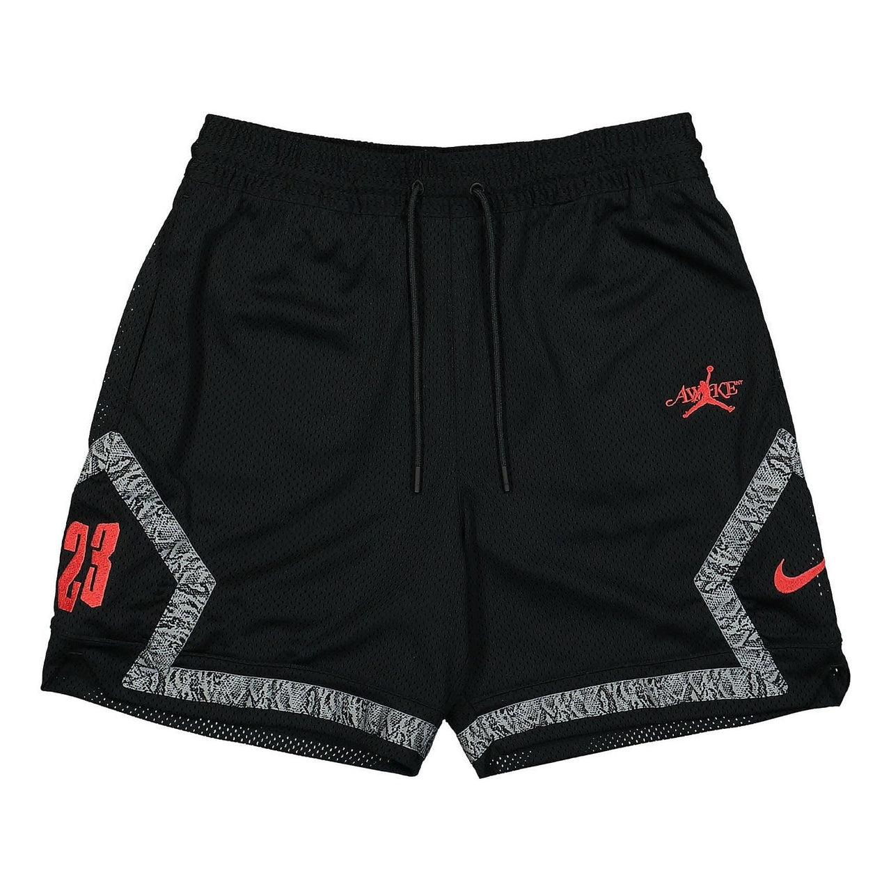 Air Jordan x Awake NY Diamond Shorts Asia Sizing 'Black University Red' FQ5450-010
