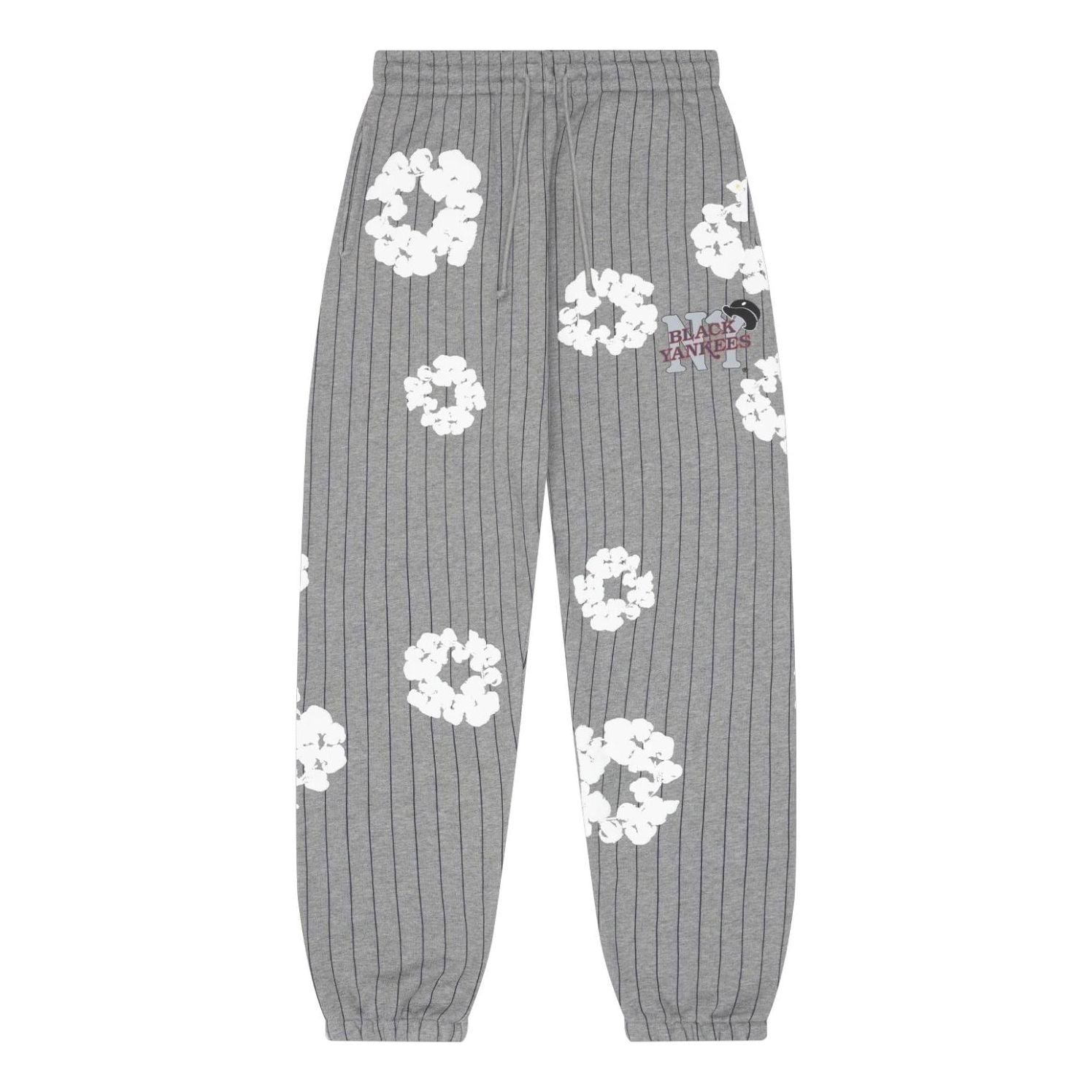 Denim Tears Pinstripe Wreath Sweatpants 'Grey' FW25BAS11282029