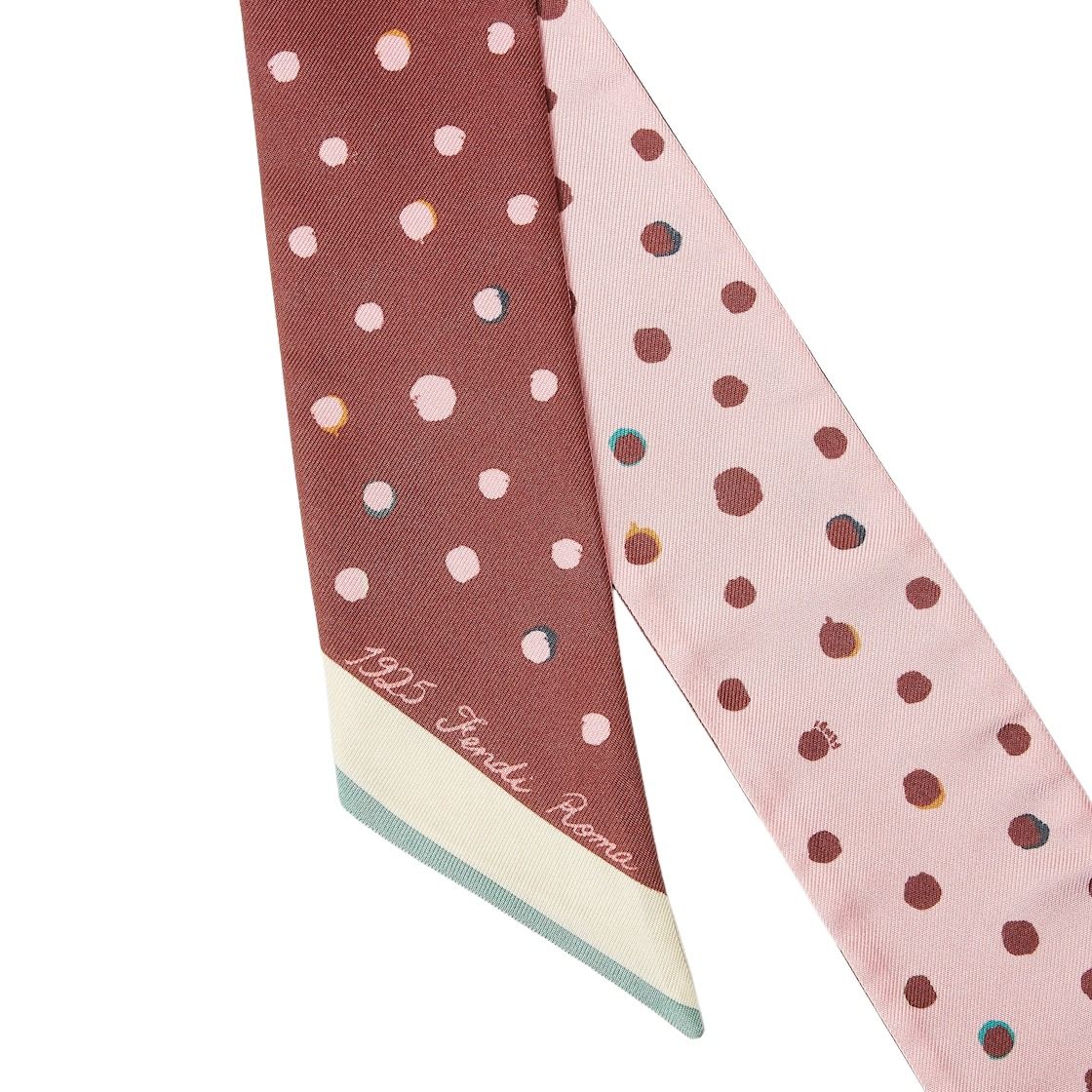 (WMNS) Fendi SS26 Wrappy Silk Scarf 'Burgundy Pink' FXT011AWEYF1VHA