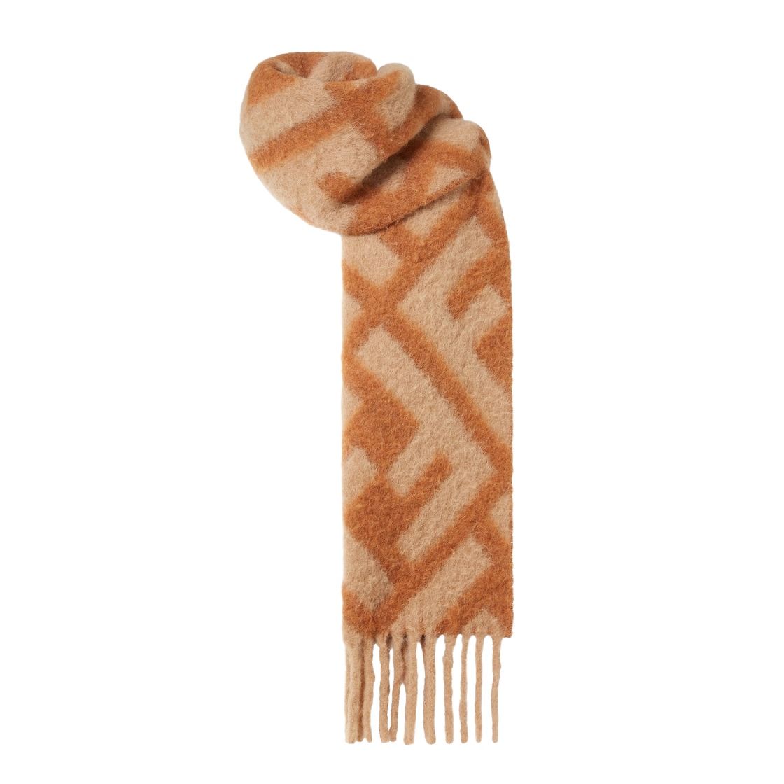 (WMNS) Fendi FW25 FF Scarf FF Alpaca and Wool Scarf 'Brown' FXT460AYKQF1U6S