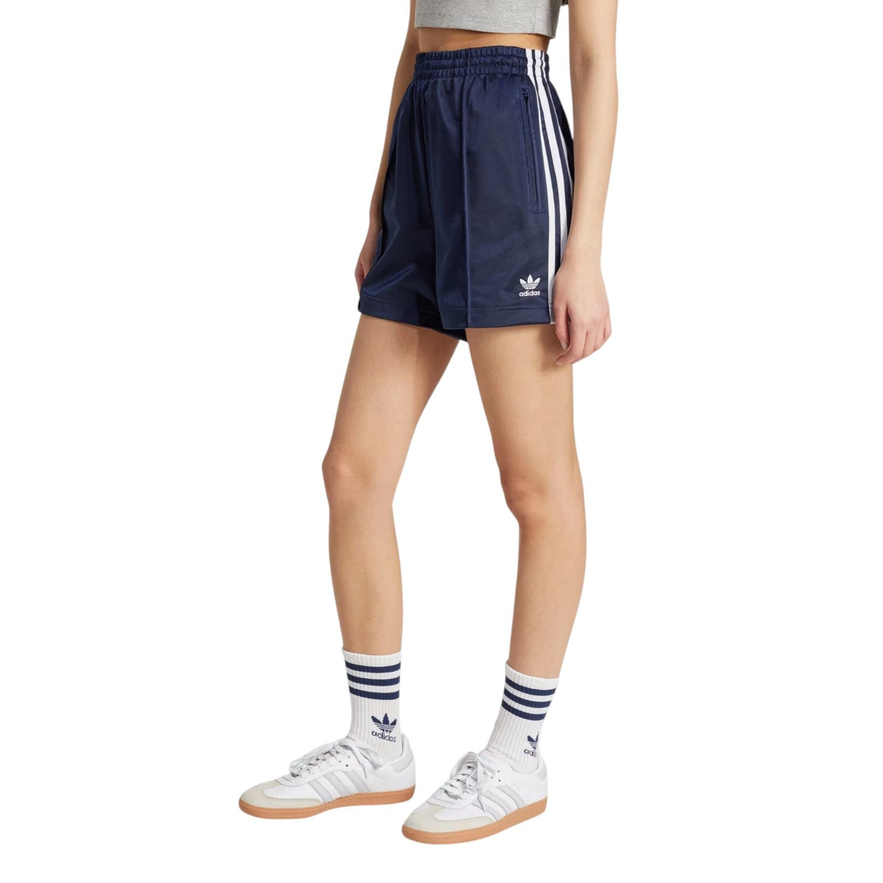 (WMNS) adidas Firebird Shorts 'Night Indigo White' JW5045