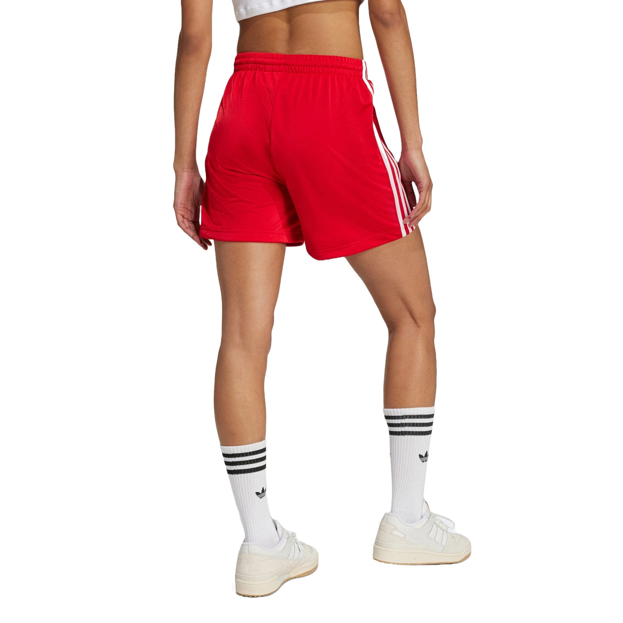 (WMNS) adidas Firebird Shorts Asia Sizing 'Red White' IY7207
