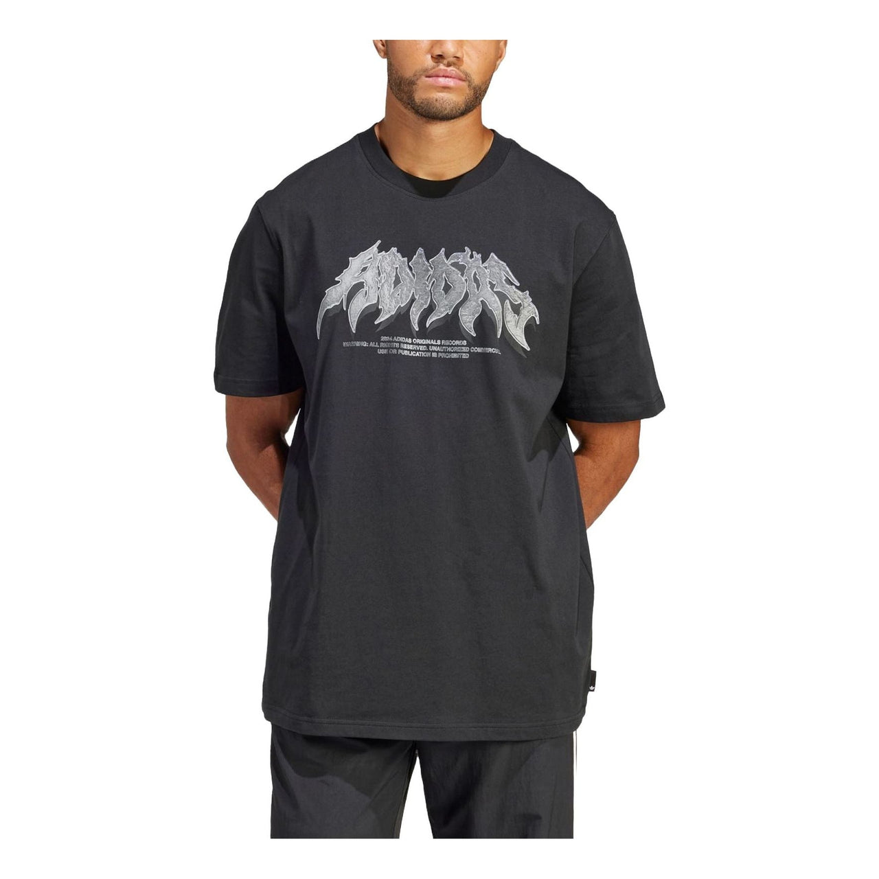 adidas Flames Concert T-Shirt Asia Sizing 'Black' IS0204