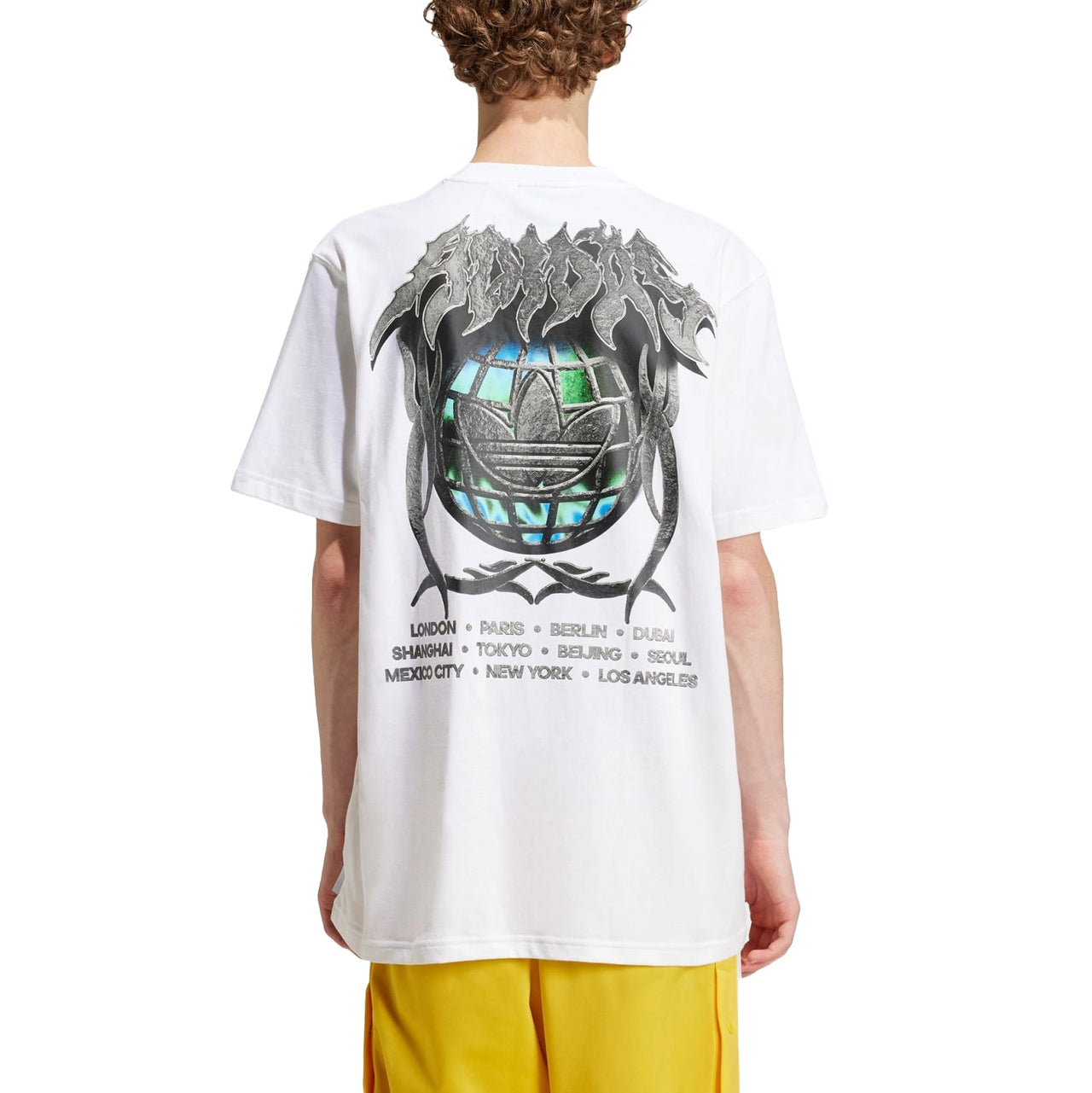 adidas Flames Concert T-Shirt Asia Sizing 'White' IS2946