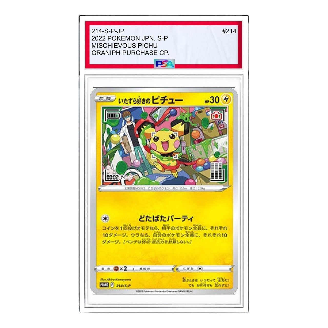 Pokemon S-P Promotional cards [214 S-P] 'Mischievous Pichu :PROMO' 214-S-P-JP