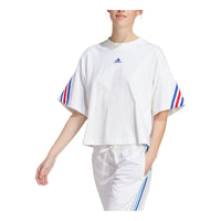 (WMNS) adidas Future Icons 3-Stripes T-shirt Asia Sizing 'White' IS3236