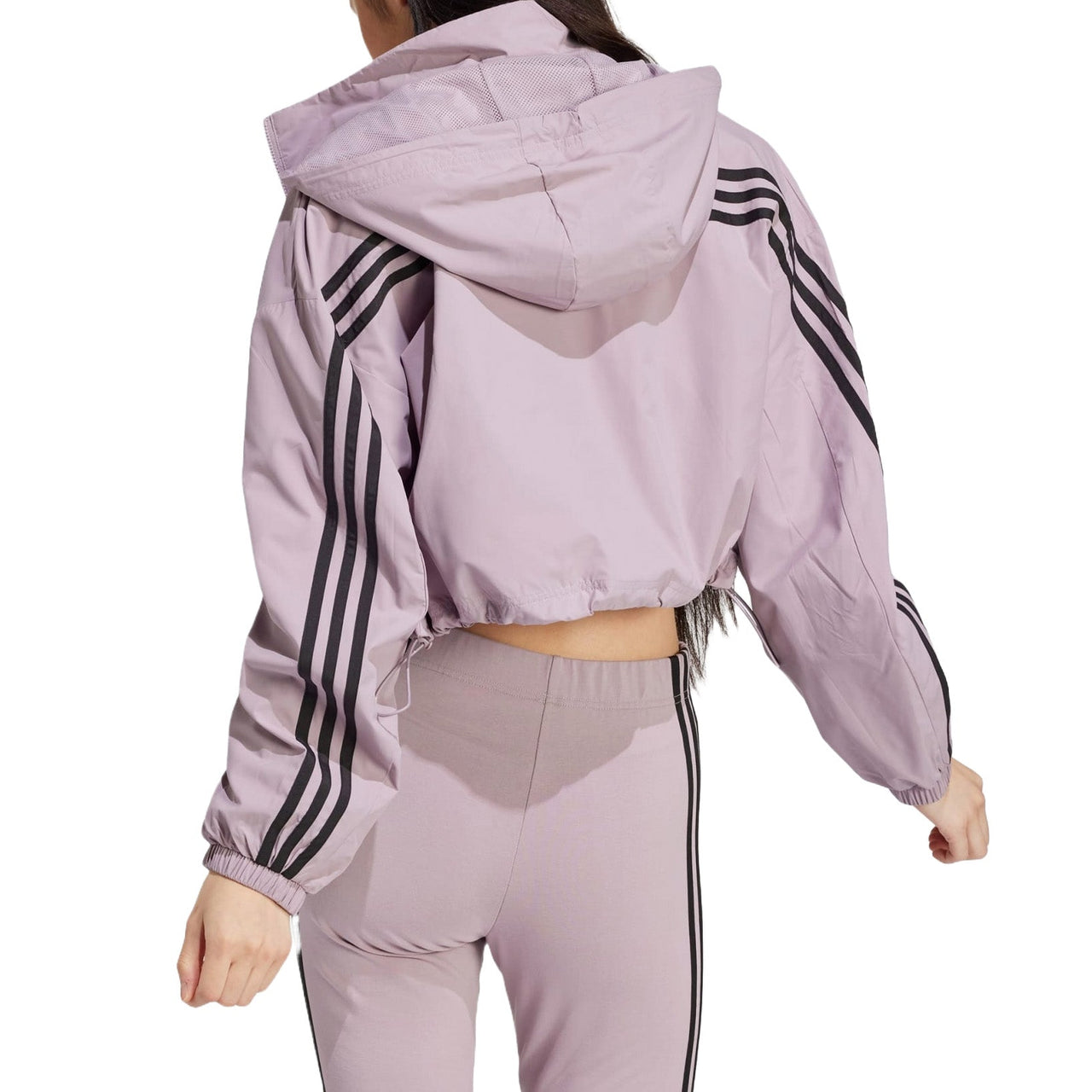 (WMNS) adidas Future Icons 3-Stripes WIND.RDY Jacket Asia Sizing 'Purple Black' IP1573