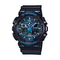 CASIO G-Shock Analog-Digital 'Black Blue' GA-100CB-1A+GA-100CF-8A