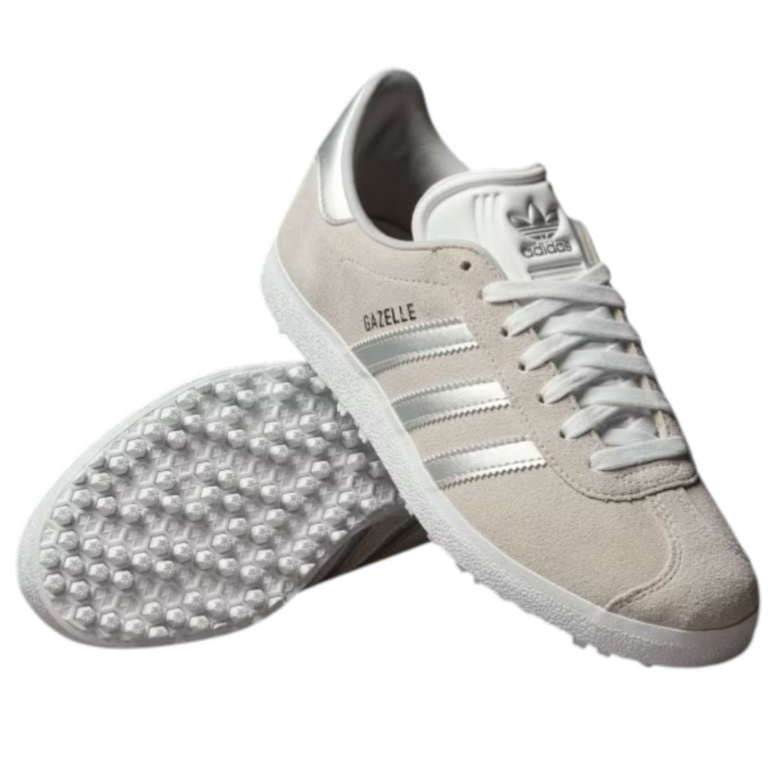 (WMNS) adidas Gazelle Spikeless Golf 'Crystal White Silver Metallic' JI3942