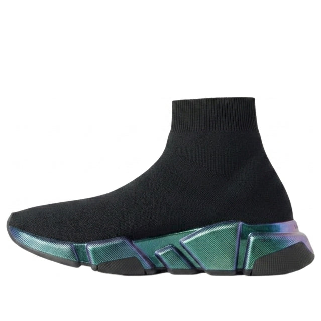 (WMNS) Balenciaga Speed 2.0 Iridescent 'Black' 617196W2DDB1040