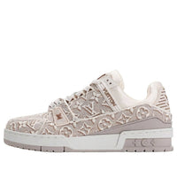 (WMNS) LOUIS VUITTON LV Trainer Sneaker 'Beige' 1AKG4F