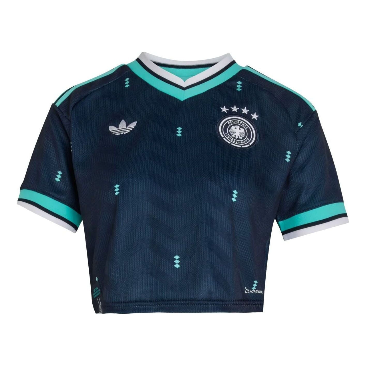 (WMNS) adidas Germany 26 Away Cropped Jersey 'Collegiate Navy' KE8080