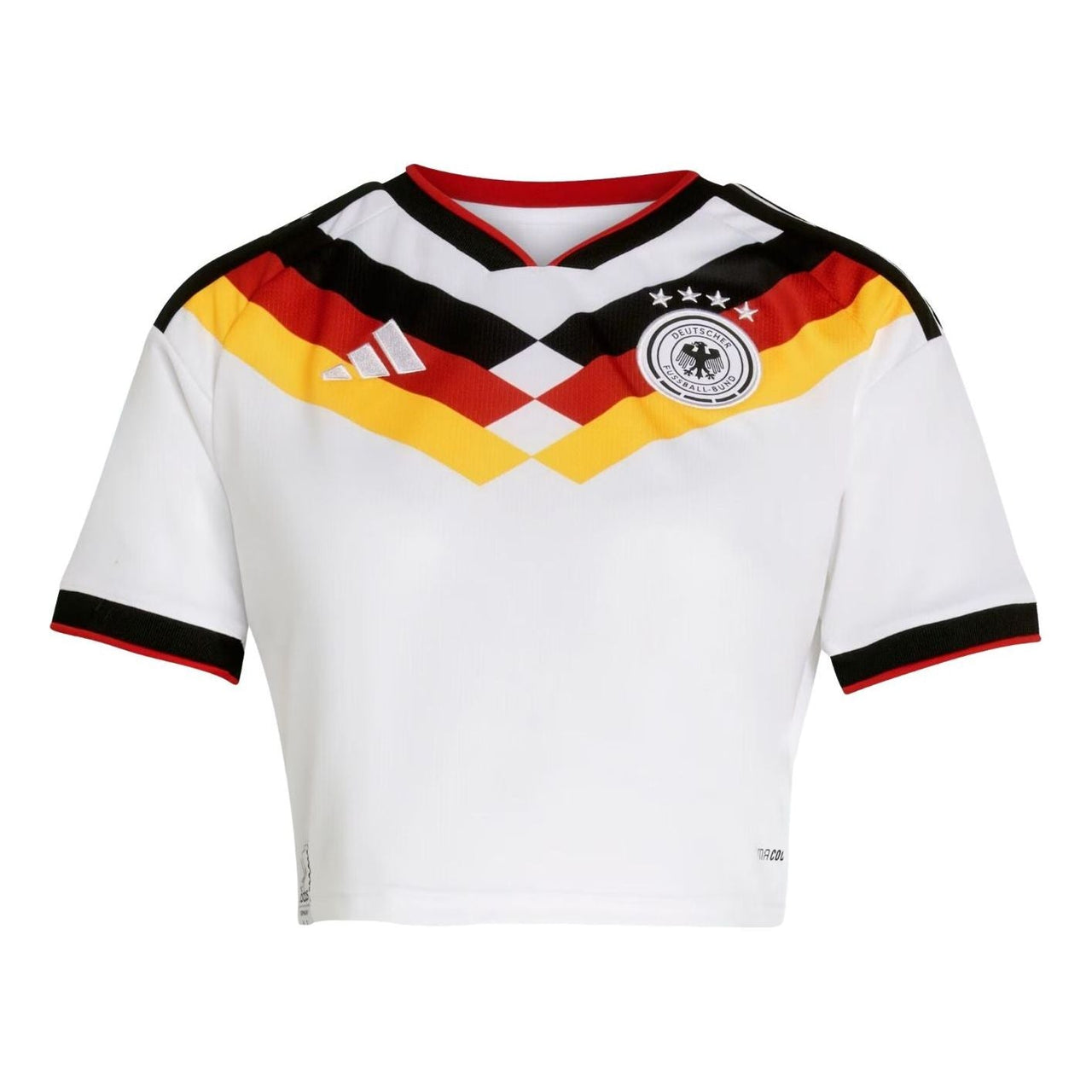 (WMNS) adidas Germany 26 Home Cropped Jersey 'White' KE5854
