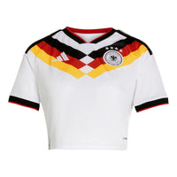 (WMNS) adidas Germany 26 Home Cropped Jersey 'White' KE5854