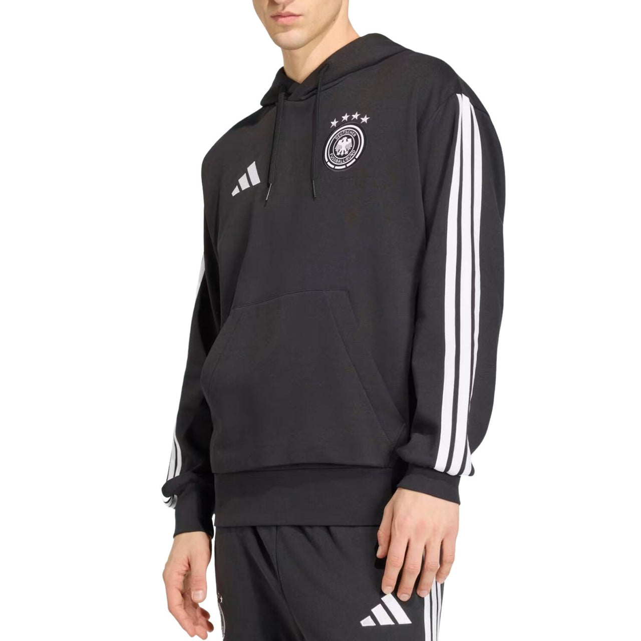 adidas Germany DNA Fleece Hoodie 'Black' JZ9347