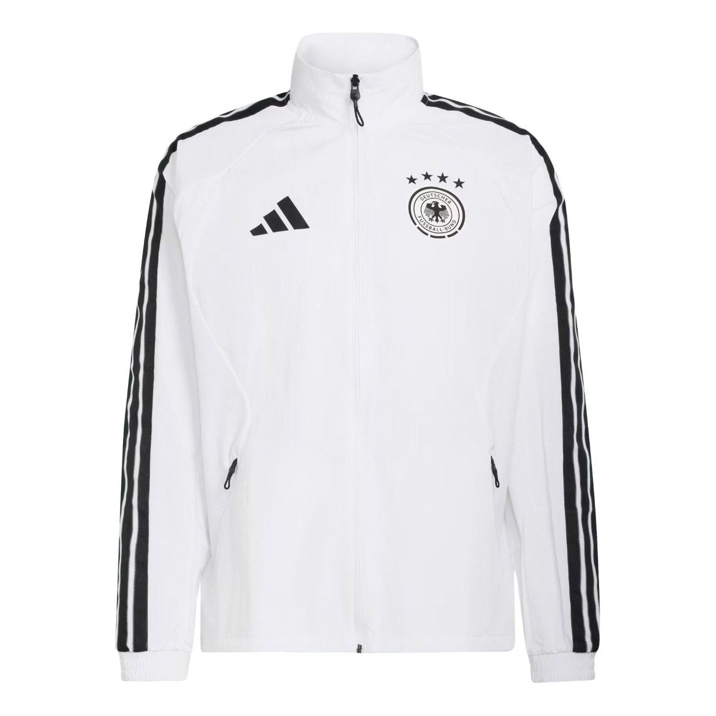 adidas Germany 2026 Anthem Jacket Asia Sizing 'White' JZ9339