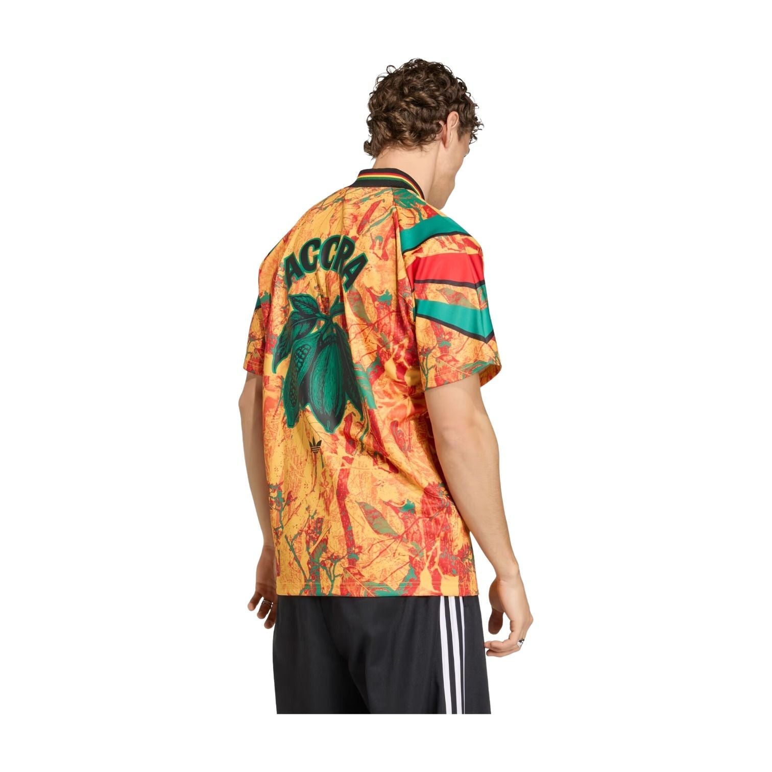 adidas Ghana 2026 Graphic Jersey 'Green Eqt Yellow Better Scarlet' KC8609
