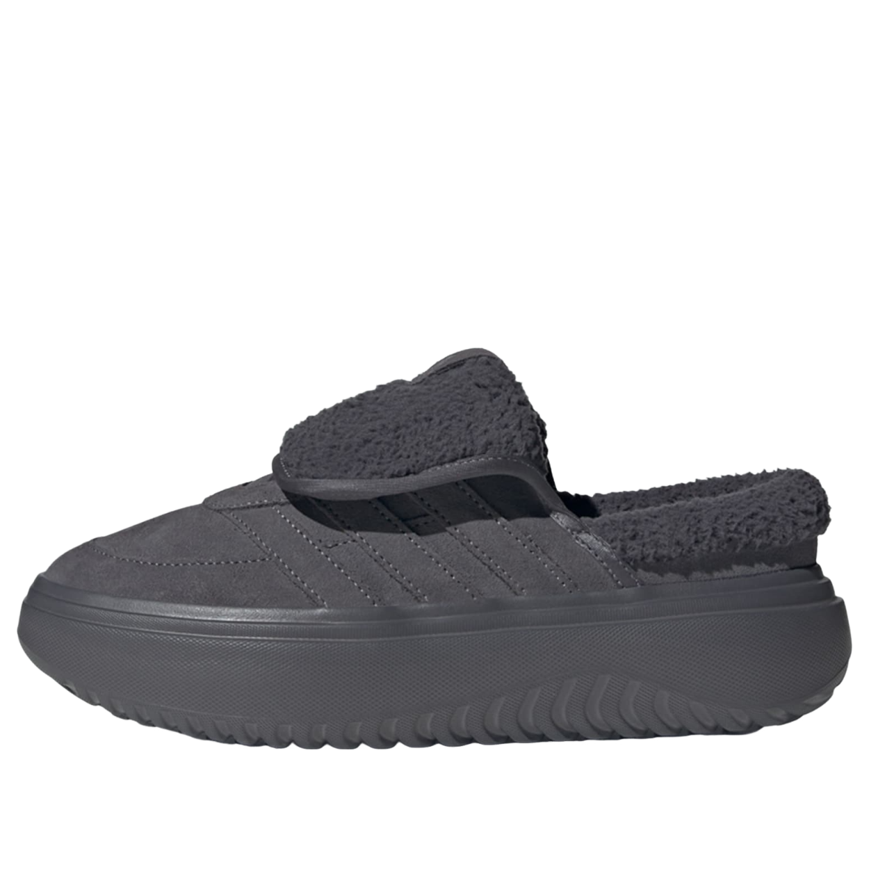 (WMNS) adidas Grand Court Mule 'Grey Five Silver Metallic' JS4999
