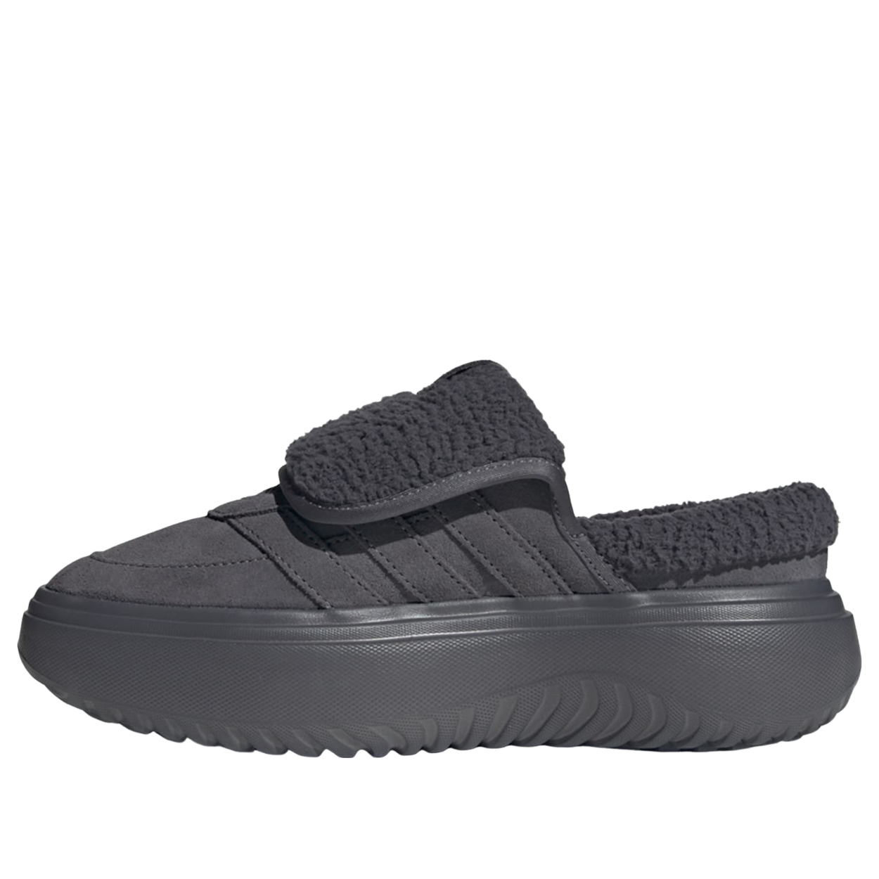 (WMNS) adidas Grand Court Mule 'Grey Five Silver Metallic' JS4999