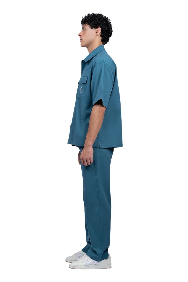 House of Cenmar Shirt with front Pocket 'Green' HOC-SS24N