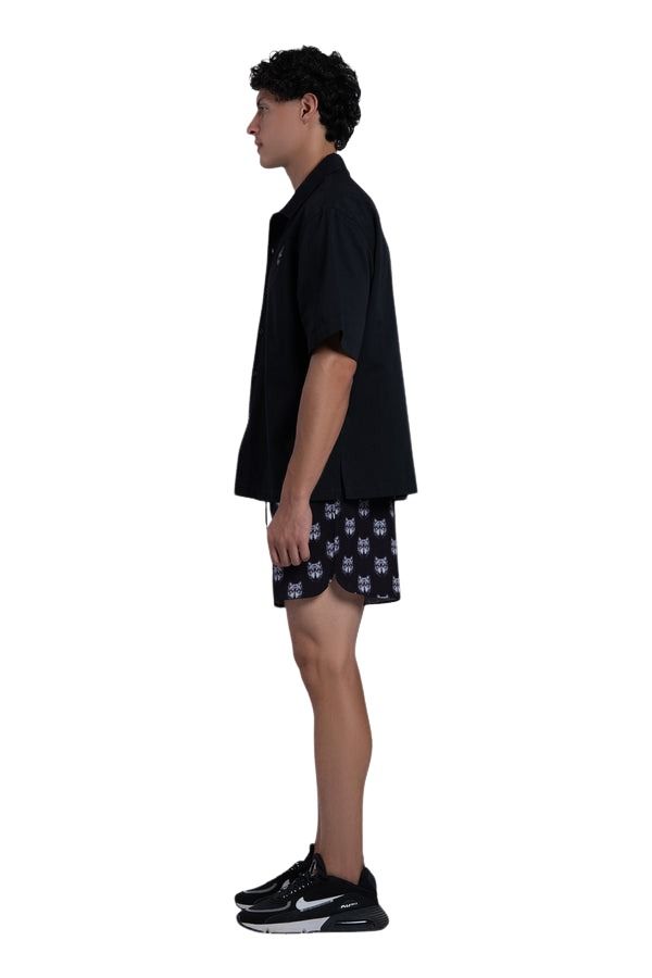 House of Cenmar Short with Cenmar Wolf Artwork 'Black' HOC-STF29