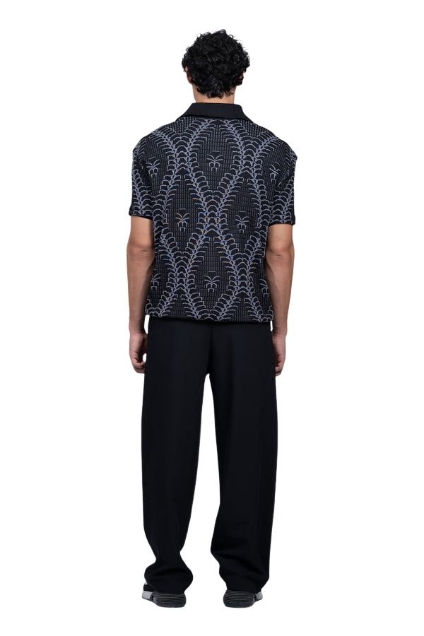 House of Cenmar Polo with Cenmar Artwork 'Black' HOC-SS2431R