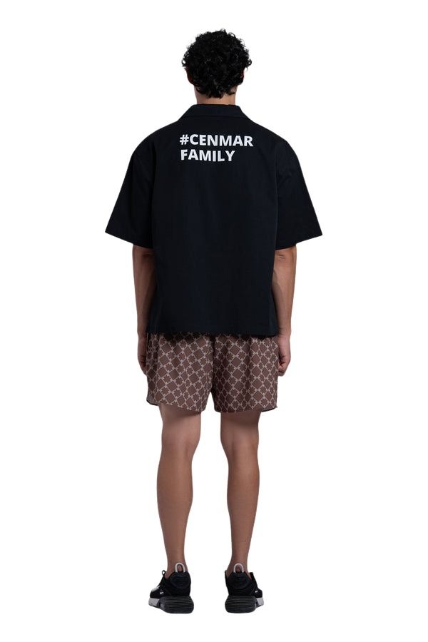 House of Cenmar Short with Cenmar Pattern 'Beige' HOC-STF30