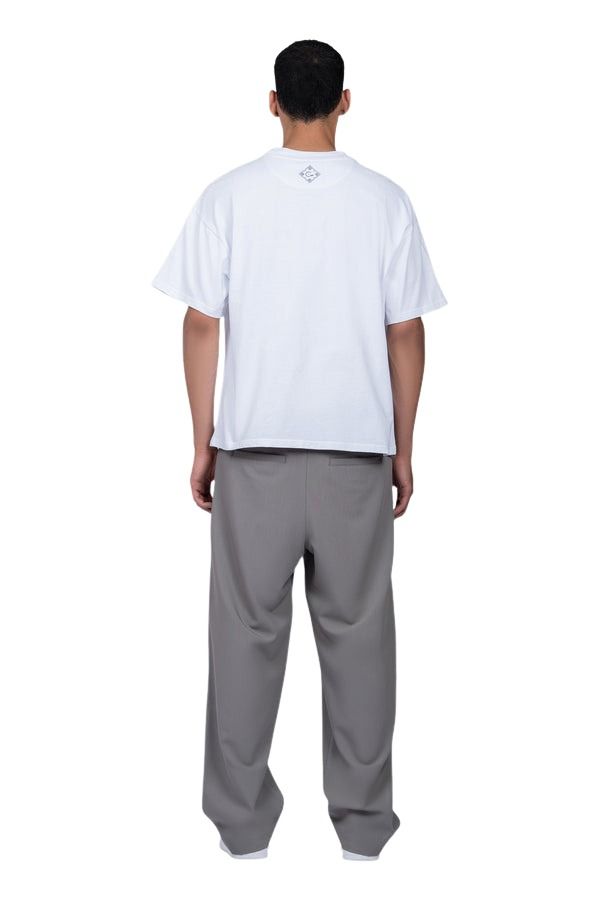 House of Cenmar T-Shirt with Cenmar Moon Artwork 'White' HOC-STF12