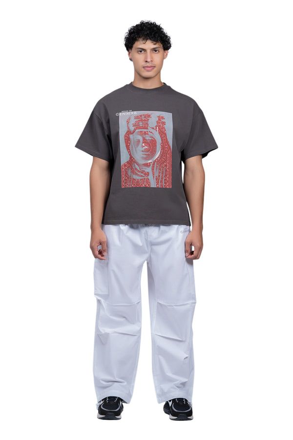 House of Cenmar T-Shirt with Cenmar Man Artwork 'Grey' HOC-STF8