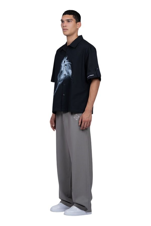 House of Cenmar Shirt with Cenmar Horse Artwork 'Black' HOC-STF23