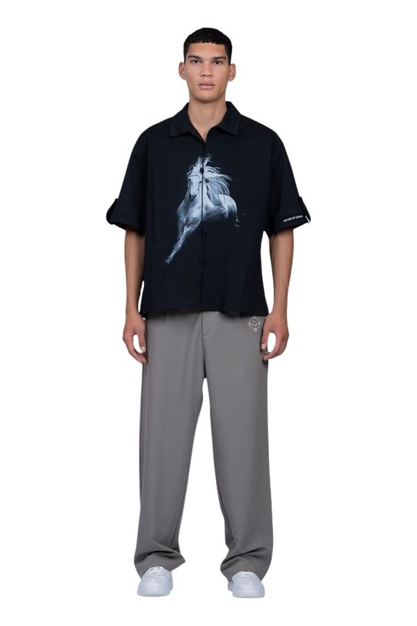 House of Cenmar Shirt with Cenmar Horse Artwork 'Black' HOC-STF23