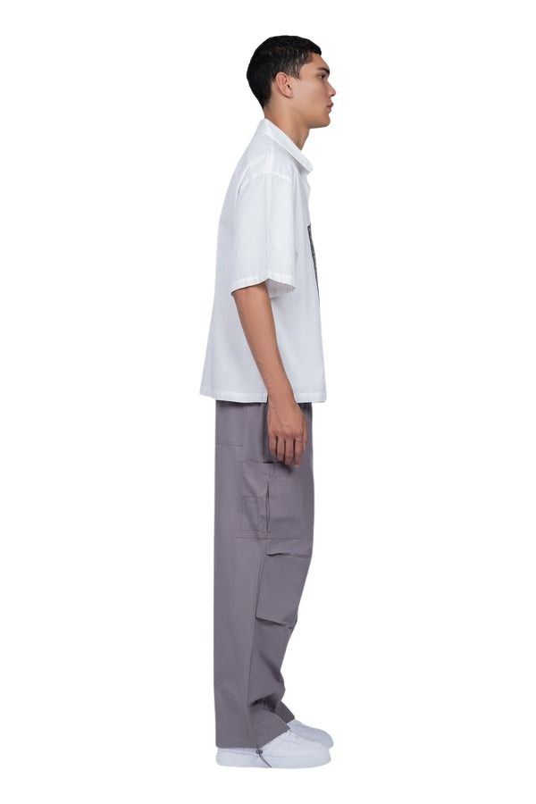 House of Cenmar Shirt with Cenmar Carpet Artwork 'Off-White' HOC-SS24M
