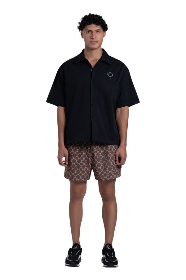 House of Cenmar Short with Cenmar Pattern 'Beige' HOC-STF30