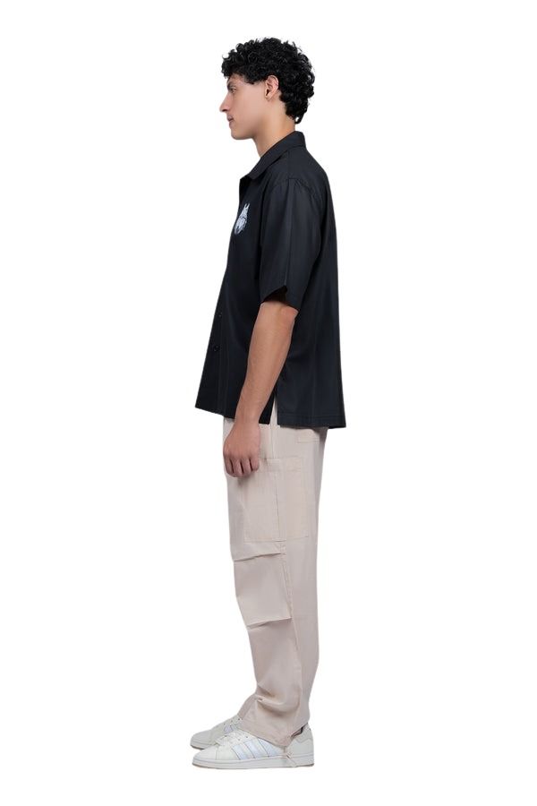 House of Cenmar Shirt with Cenmar Wolf Artwork 'Black' HOC-SS24L