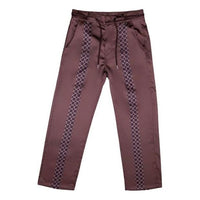 House of Cenmar Satin Pants with Cenmar Pattern 'Brown' HOC-STF27