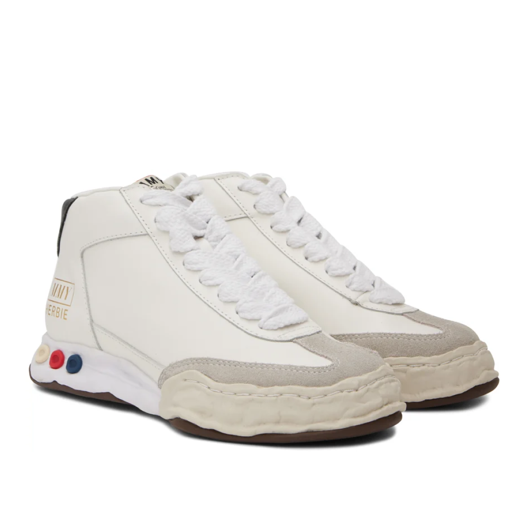 Maison MIHARA YASUHIRO HERBIE OG Sole Leather High-top Sneaker 'White' A09FW701-WHT