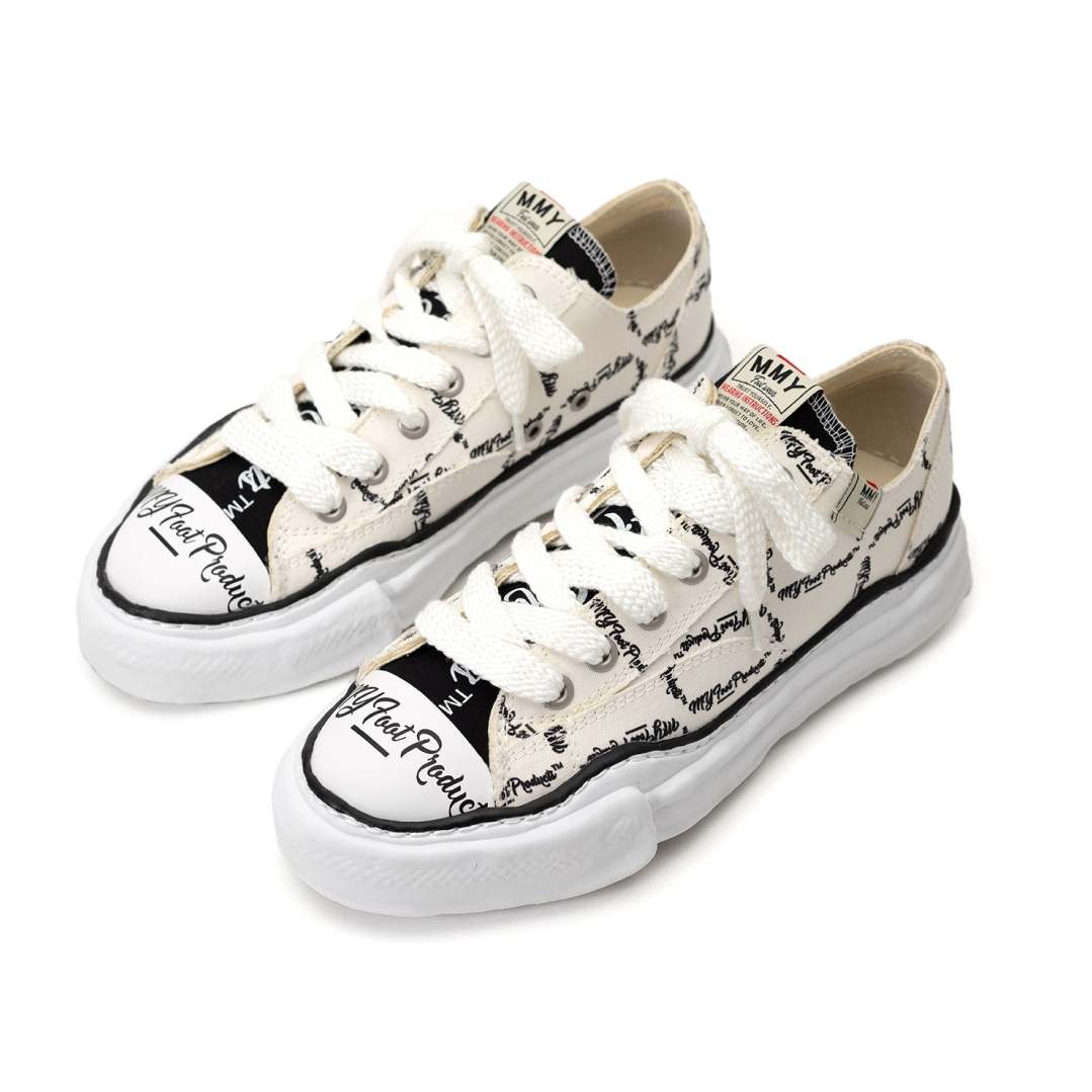 Maison MIHARA YASUHIRO PETERSON OG Sole MY Printed Low-top Sneaker 'White' M04FW702-WHT