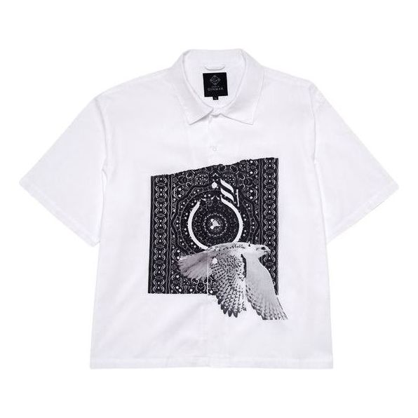 House of Cenmar Shirt with Cenmar Carpet Artwork 'Off-White' HOC-SS24M
