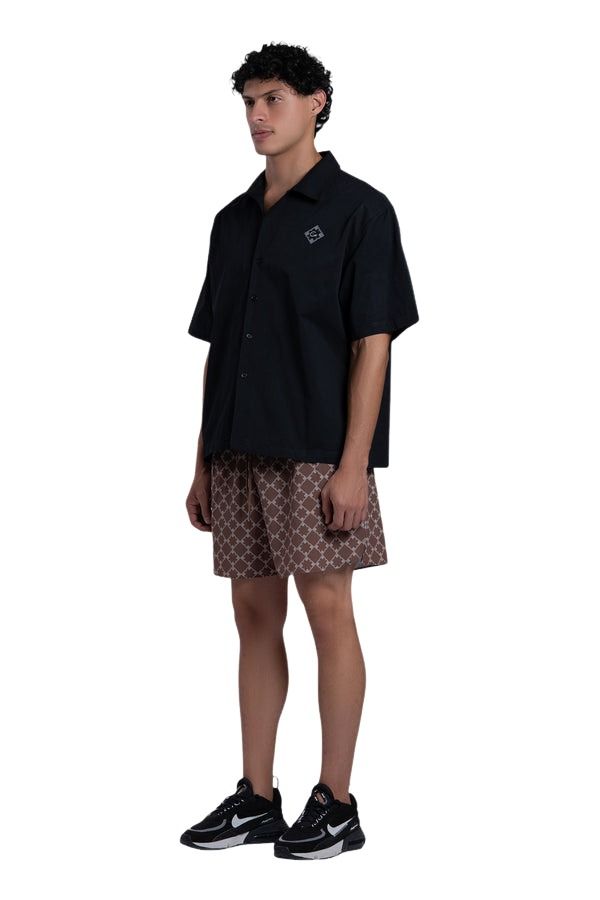 House of Cenmar Short with Cenmar Pattern 'Beige' HOC-STF30