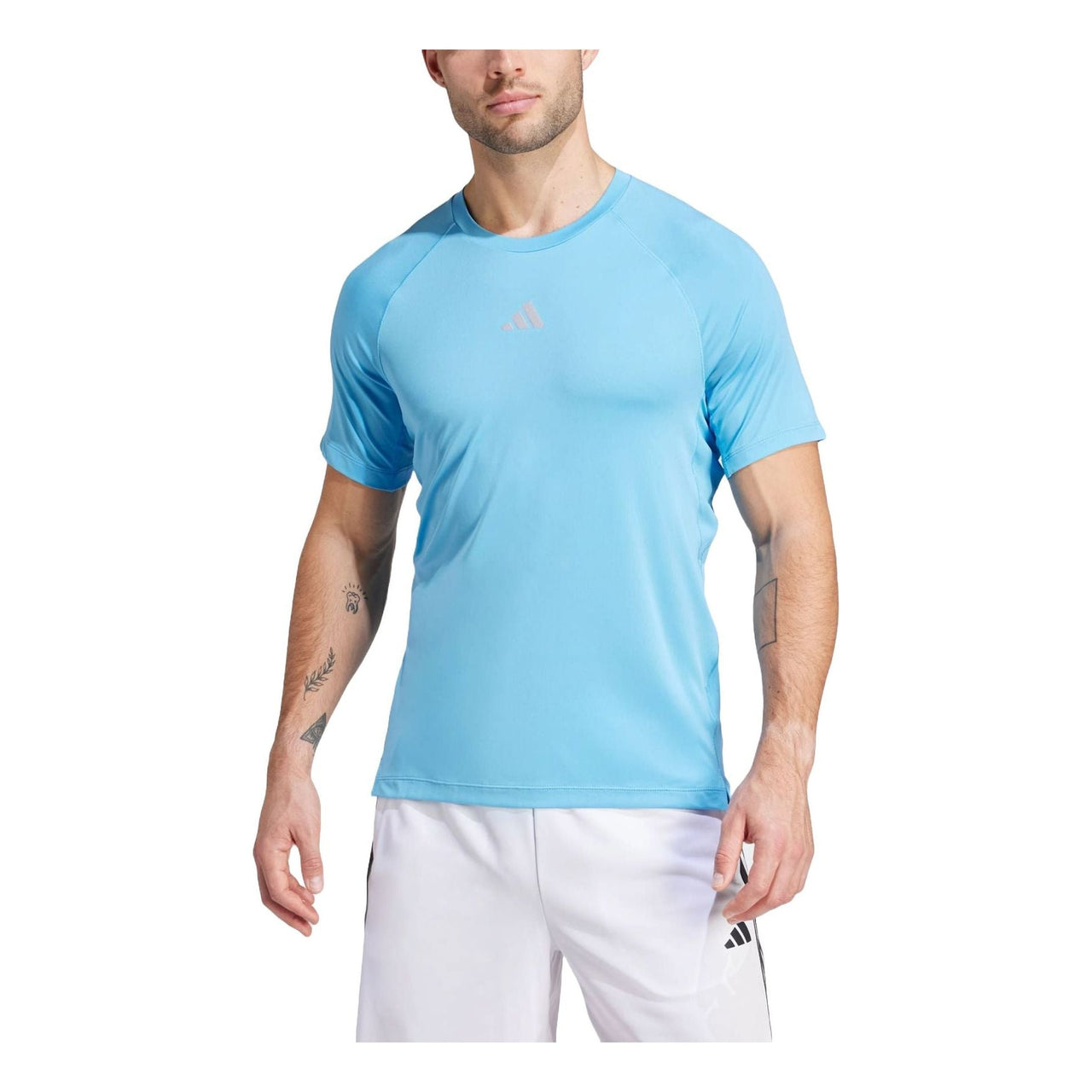 adidas Gym Training T-shirt Asia Sizing 'Light Blue' IS1295