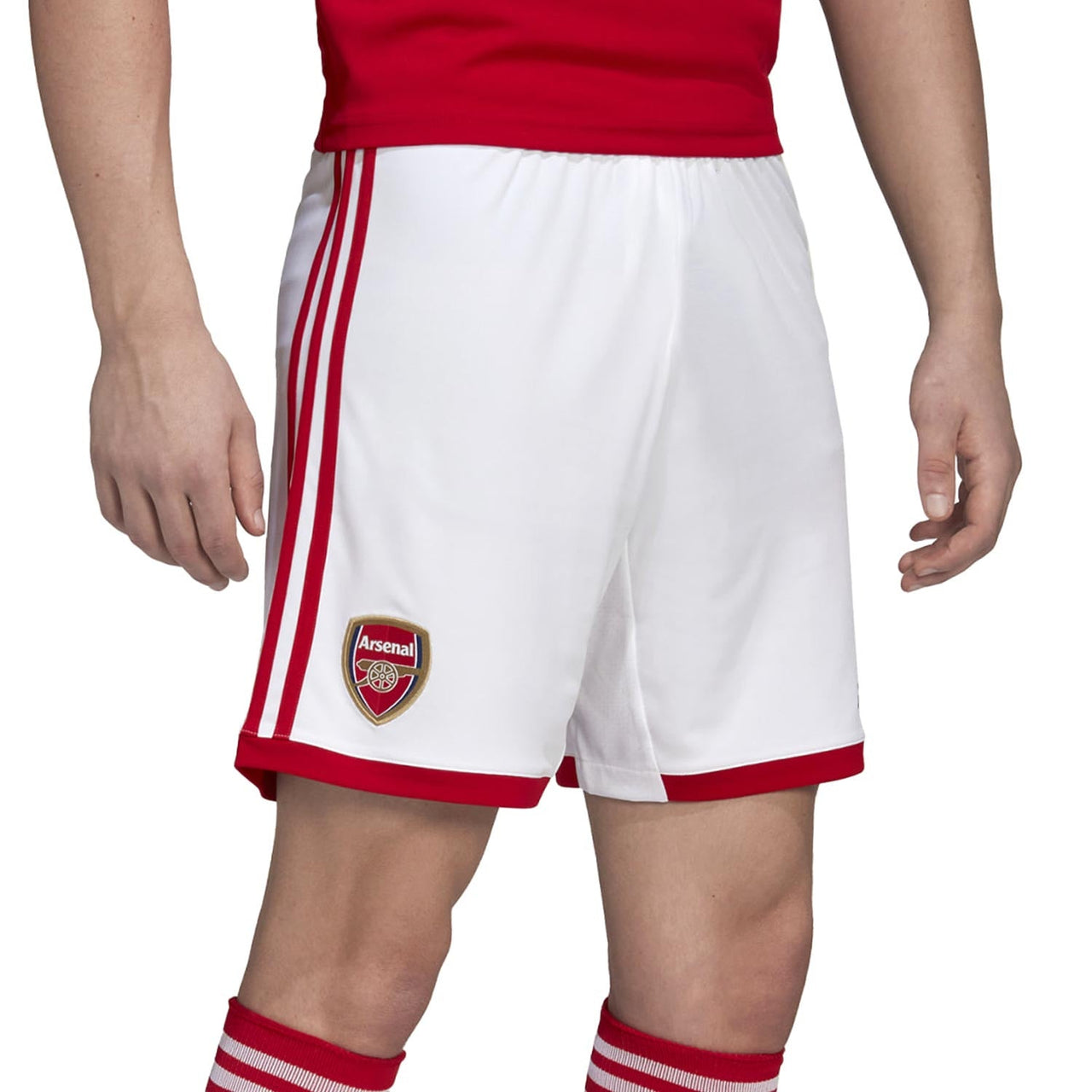 adidas Arsenal 22/23 Home Shorts 'White Red' H25652